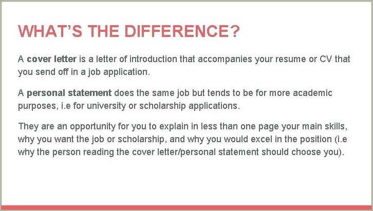 Difference Between Cv And Resume And Cover Letter - Resume Example Gallery