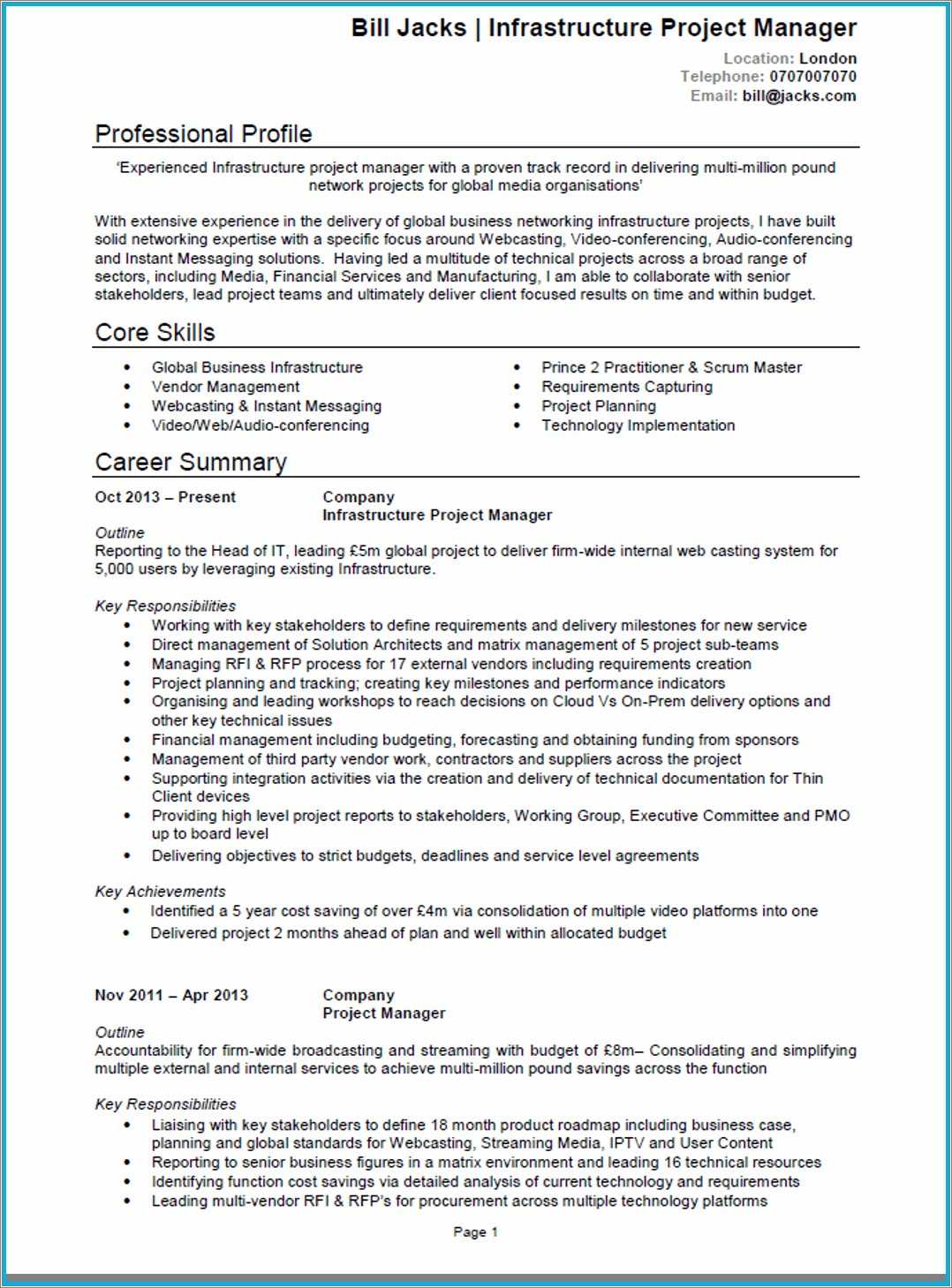 Digital Project Manager Resume Sample Doc - Resume Example Gallery