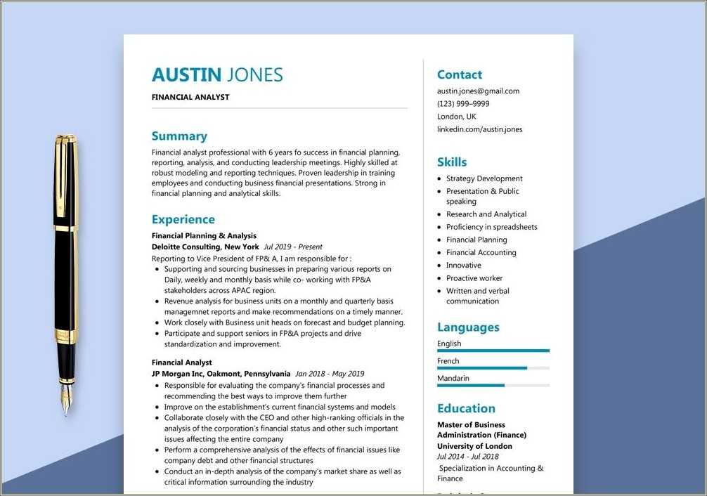 Director Of Financial Planning Analyst Resume Examples Resume Example 