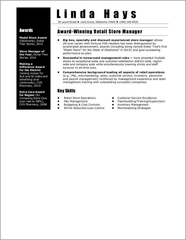 resume-for-assistant-manager-at-dollar-tree-resume-example-gallery