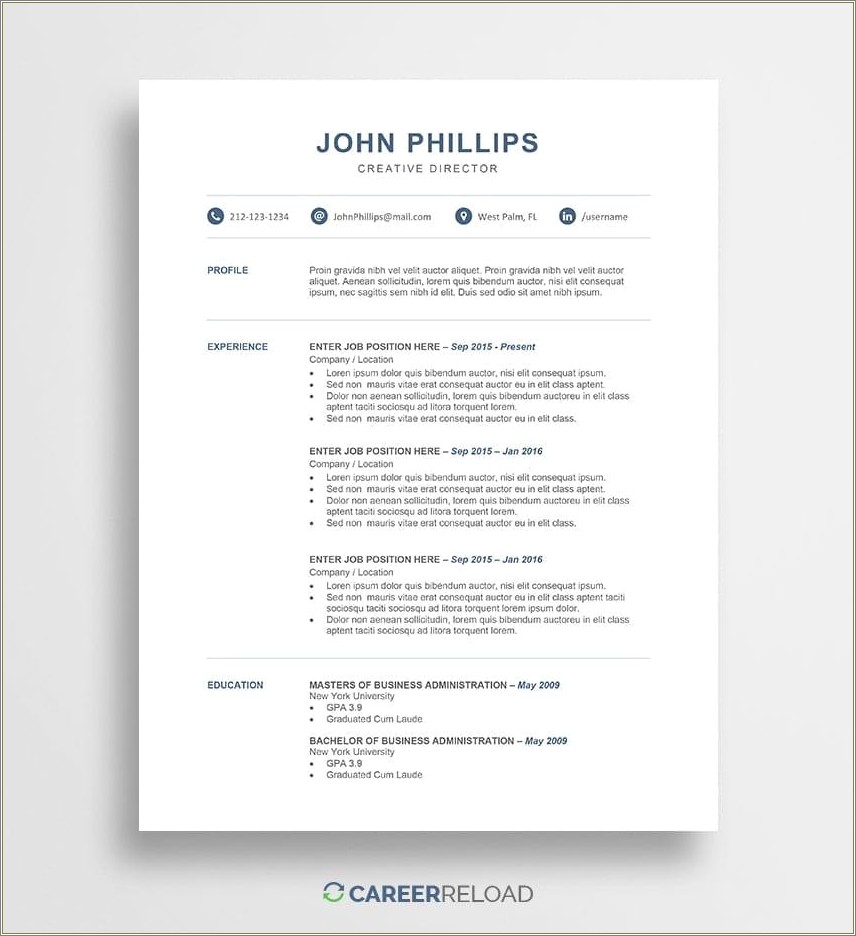  After Effects Resume Templates Free Download Resume Example Gallery