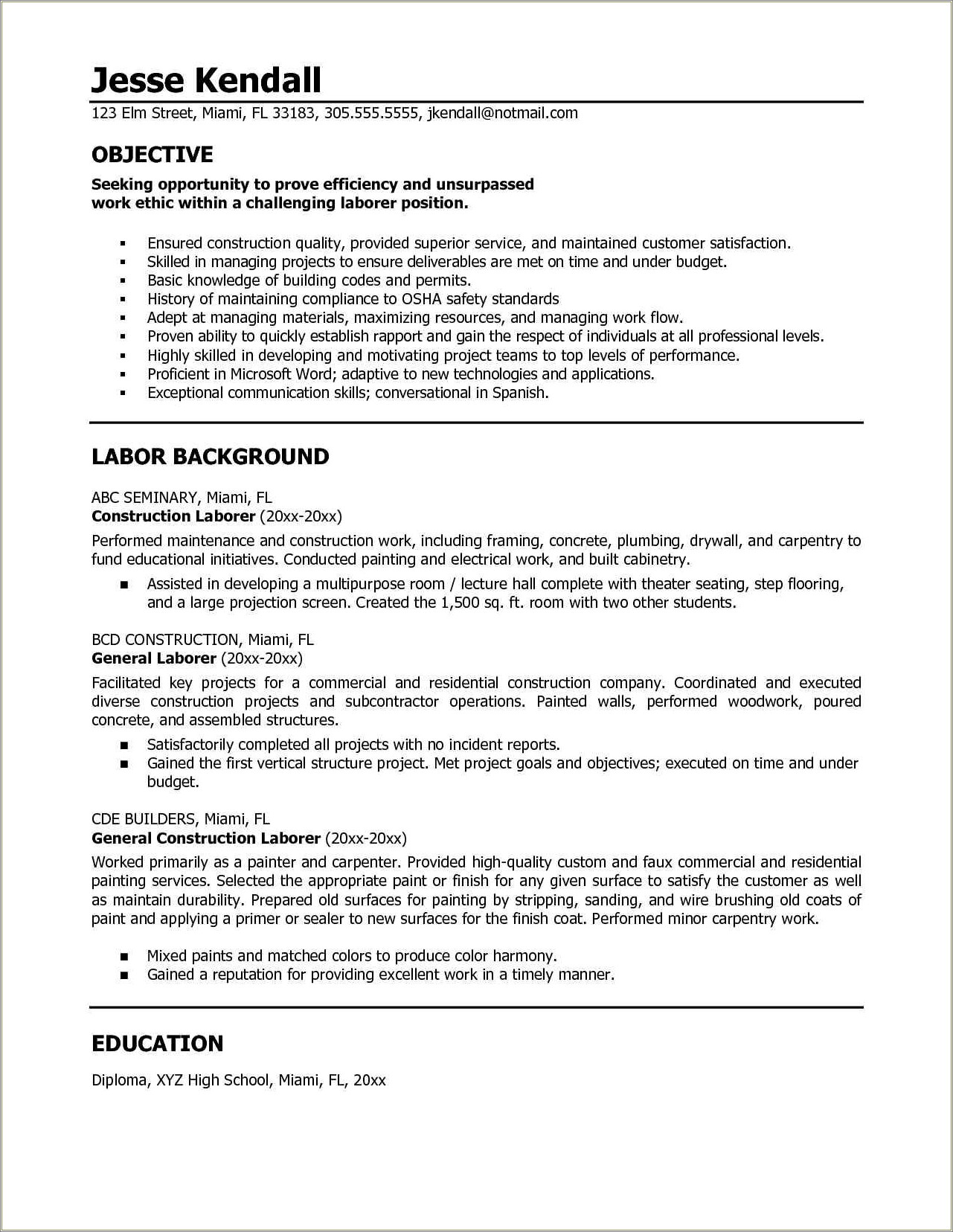 Dump Truck Driver Resume Sample - Resume Example Gallery