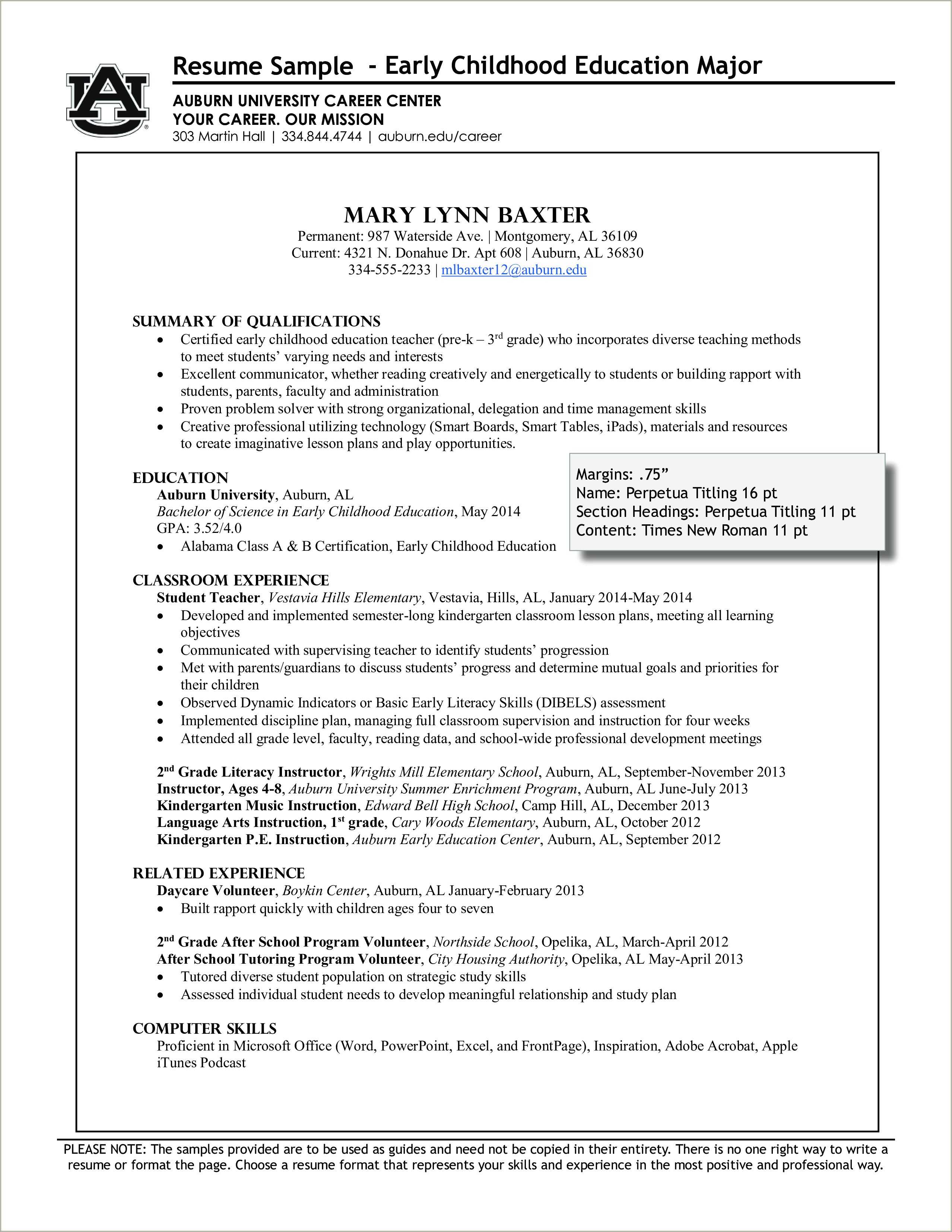 early-childhood-education-teacher-resume-sample-resume-example-gallery