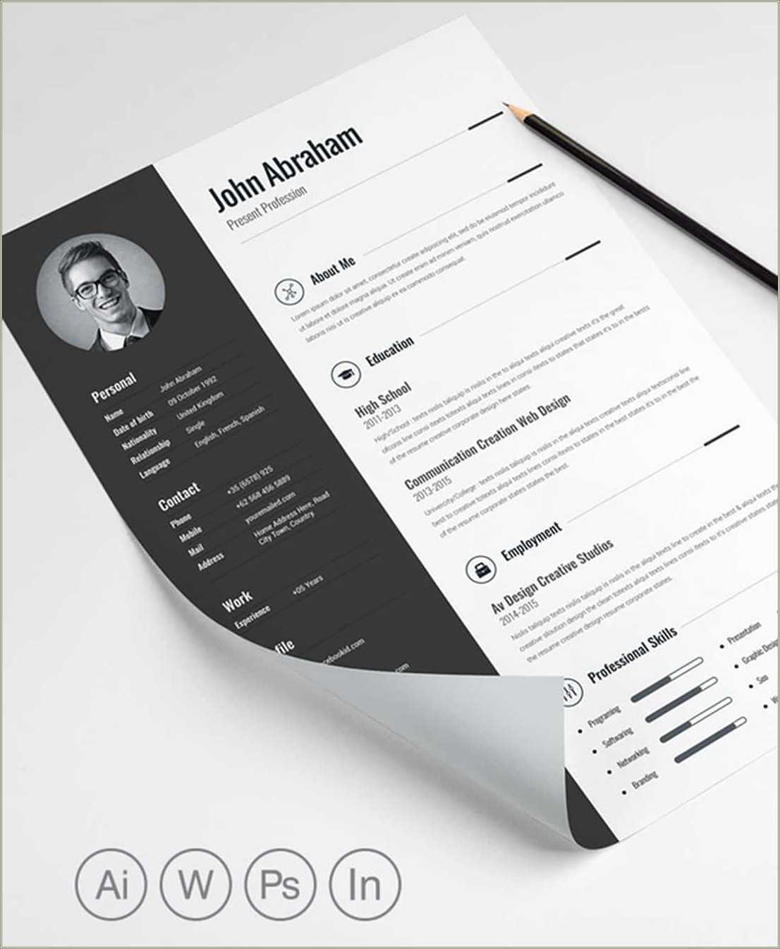 Elegant Resume Template Word Free - Resume Example Gallery