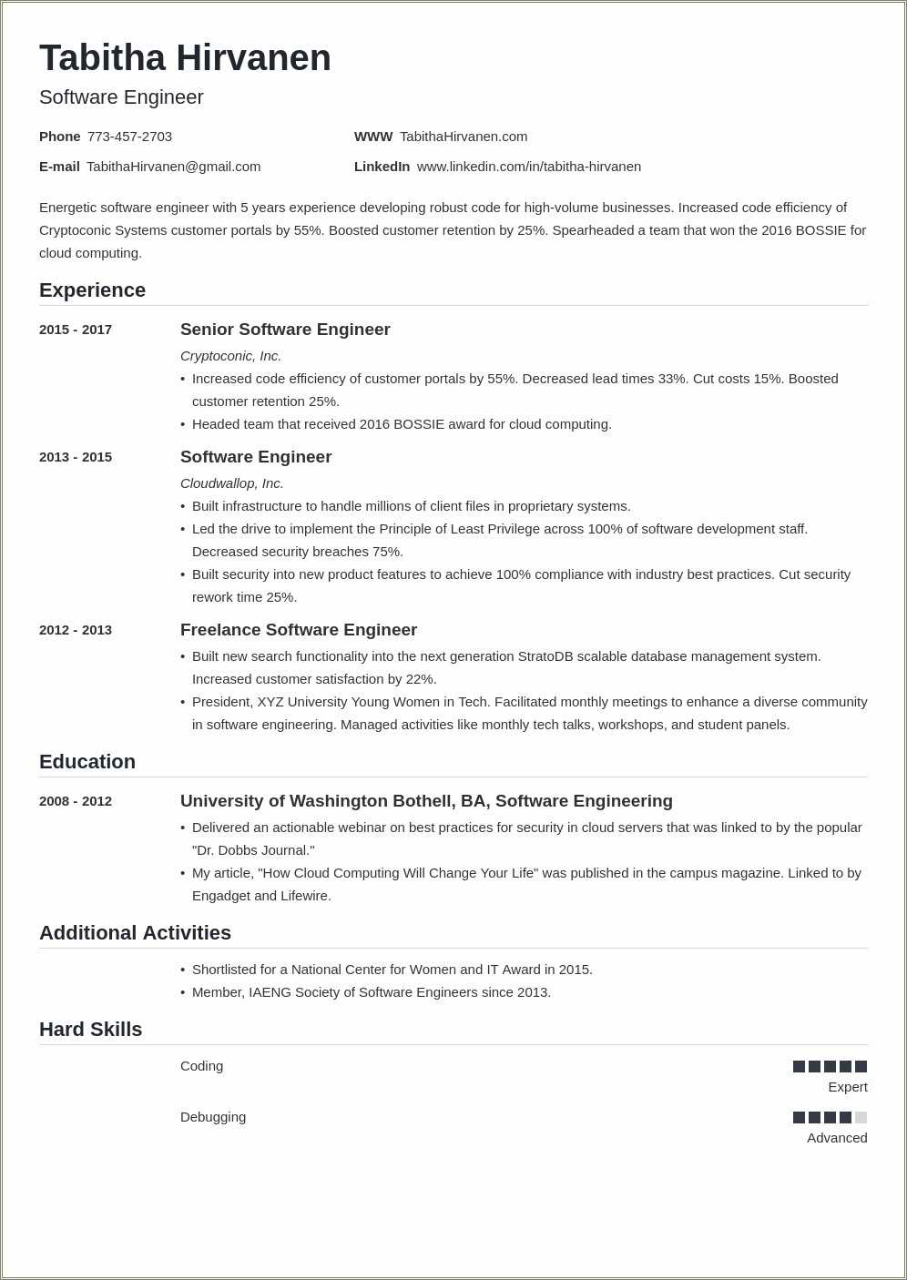 Embedded Engineer Resume 2 Year Experience - Resume Example Gallery