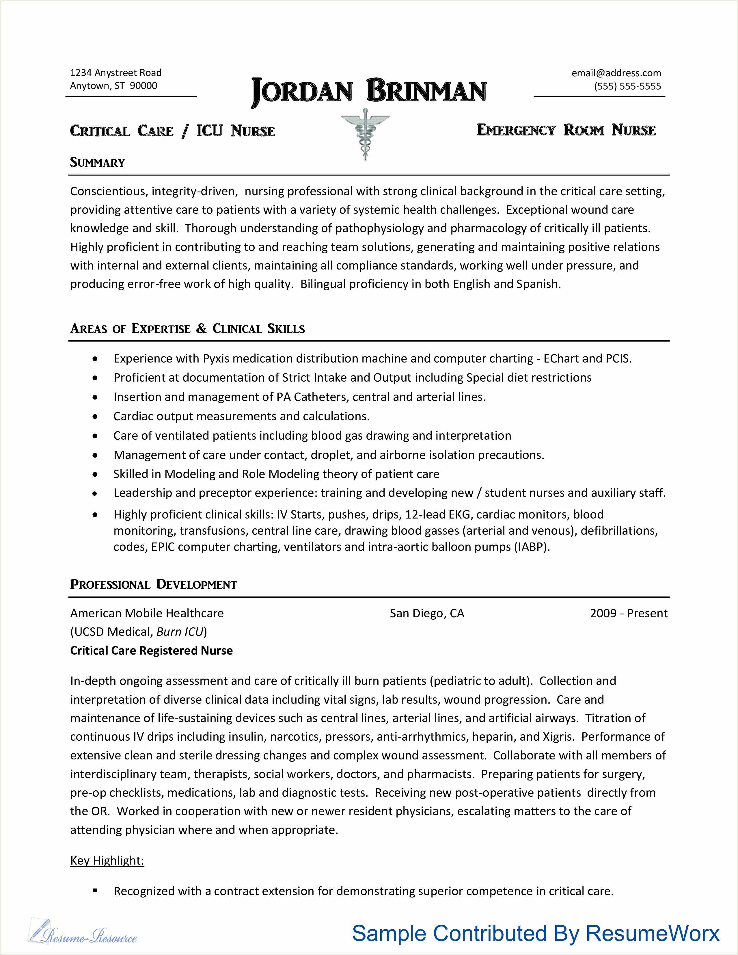 emergency-department-nursing-skills-resume-resume-example-gallery