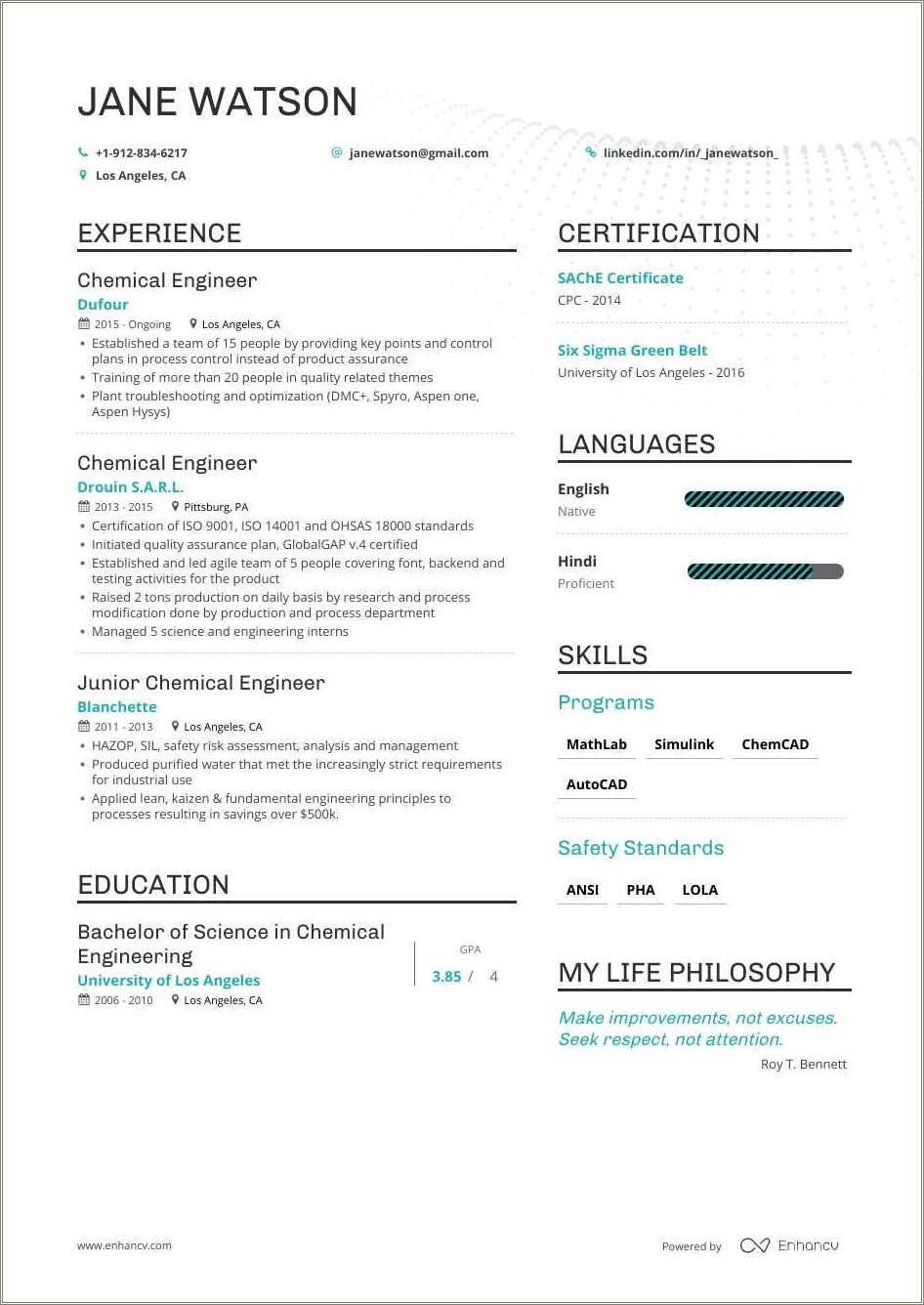 Skills To Put On A Resume For Engineering Students