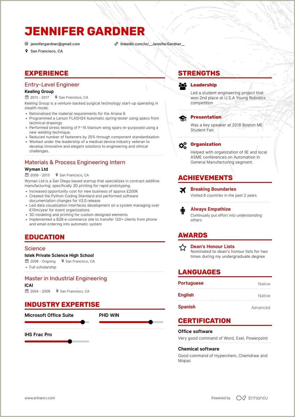 engineering-resume-with-no-engineering-experience-resume-example-gallery