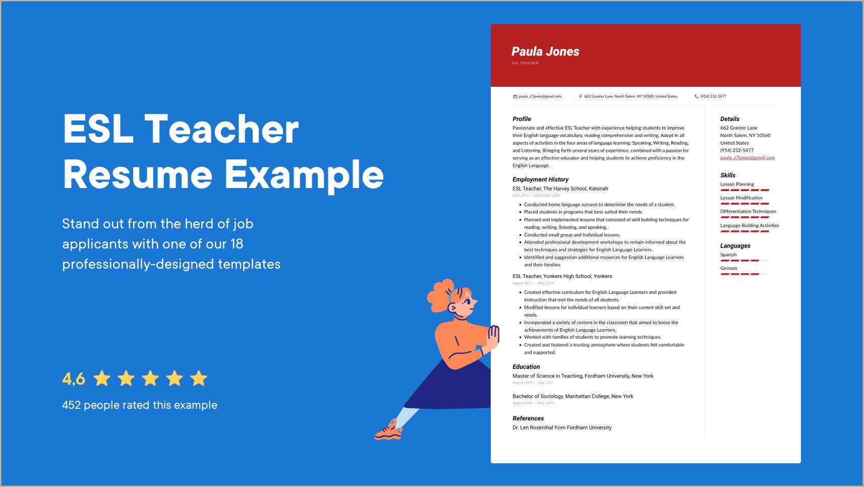 English Teacher Resume Sample Pdf Free Download