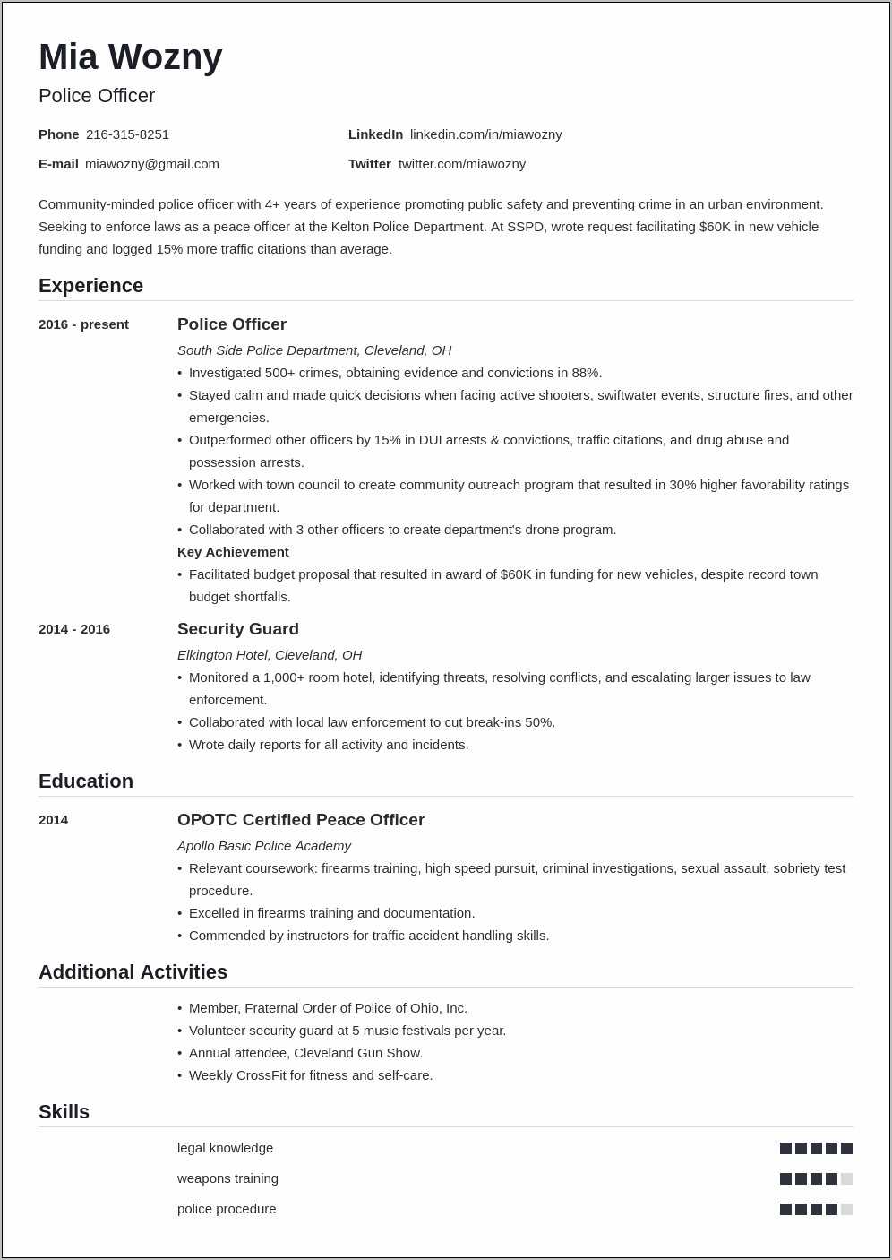 entry-law-enforcement-resume-objective-resume-example-gallery