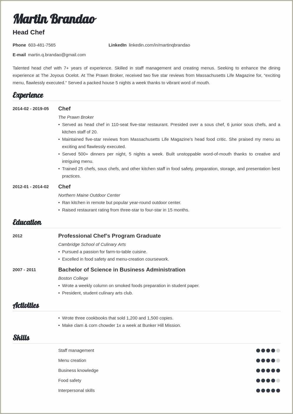 entry-level-pastry-chef-resume-samples-resume-example-gallery