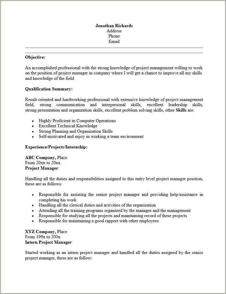 entry-level-it-project-manager-resume-resume-example-gallery