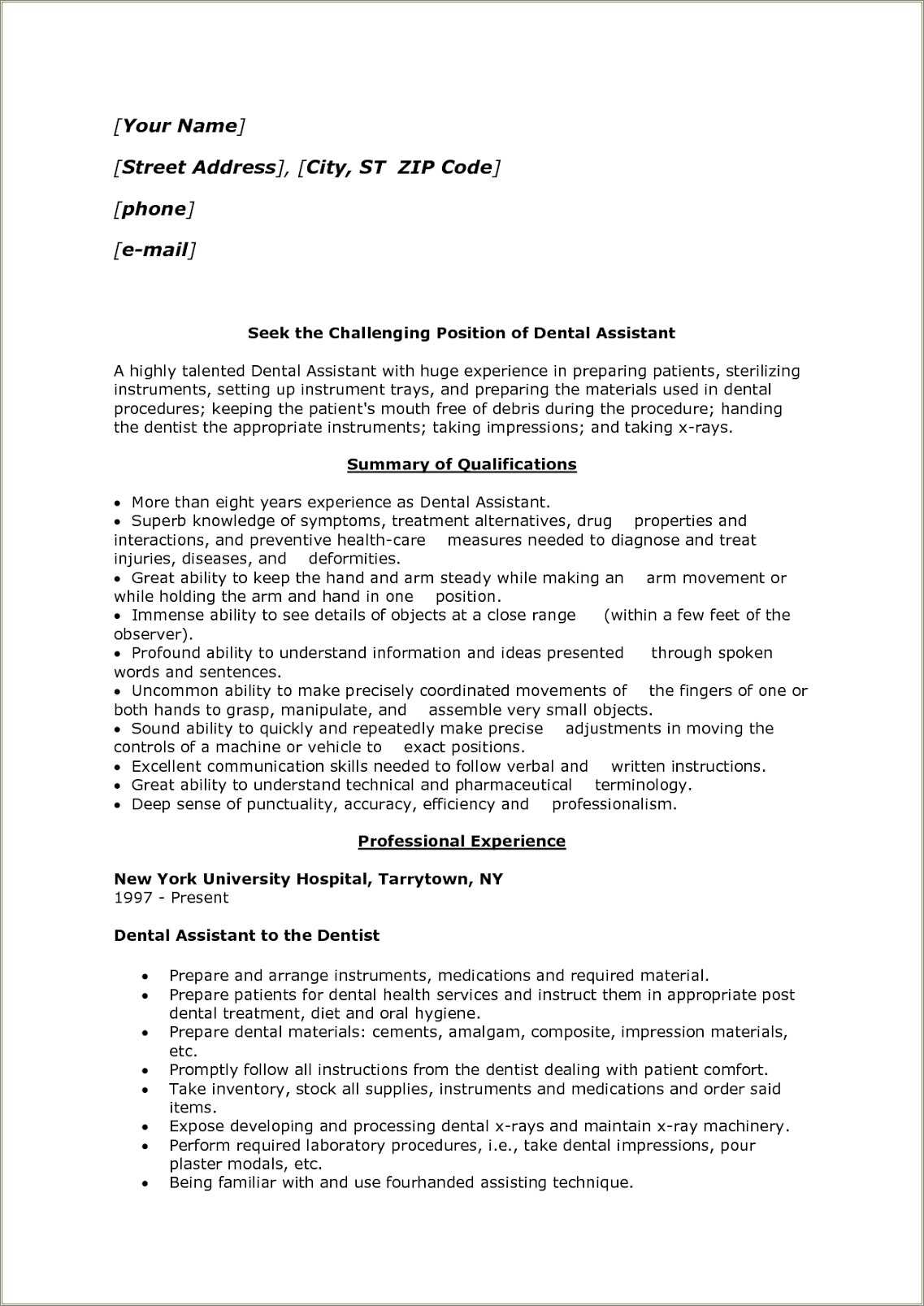 Entry Level Pharmacy Technician Resume Example - Resume Example Gallery