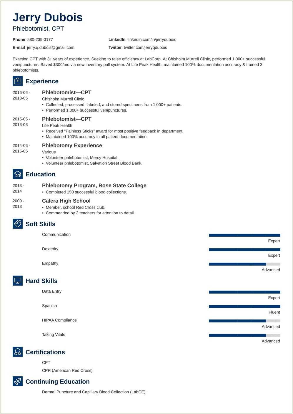 entry-level-phlebotomist-resume-no-experience-resume-example-gallery