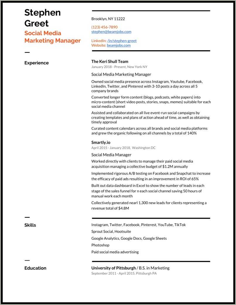 entry-level-social-media-manager-resume-resume-example-gallery