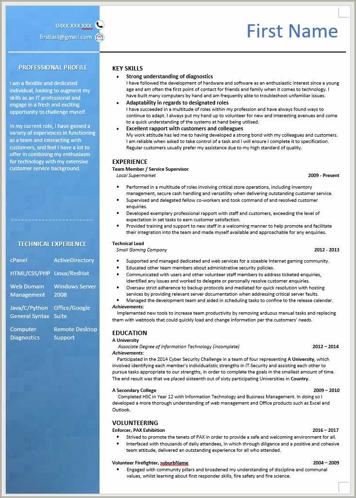 entry-level-technical-support-resume-samples-resume-example-gallery