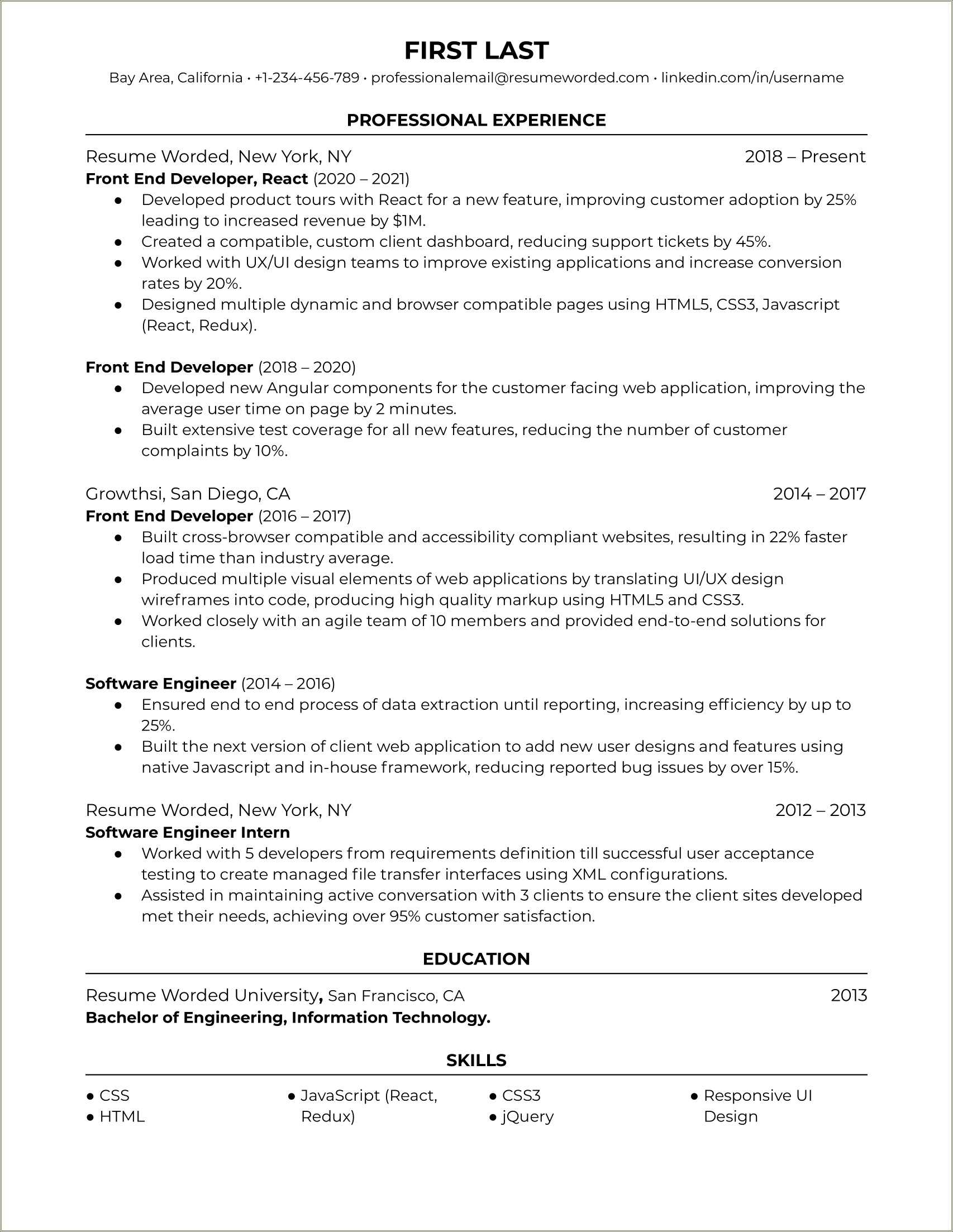 Entry Level Ios Developer Resume Examples Resume Example Gallery