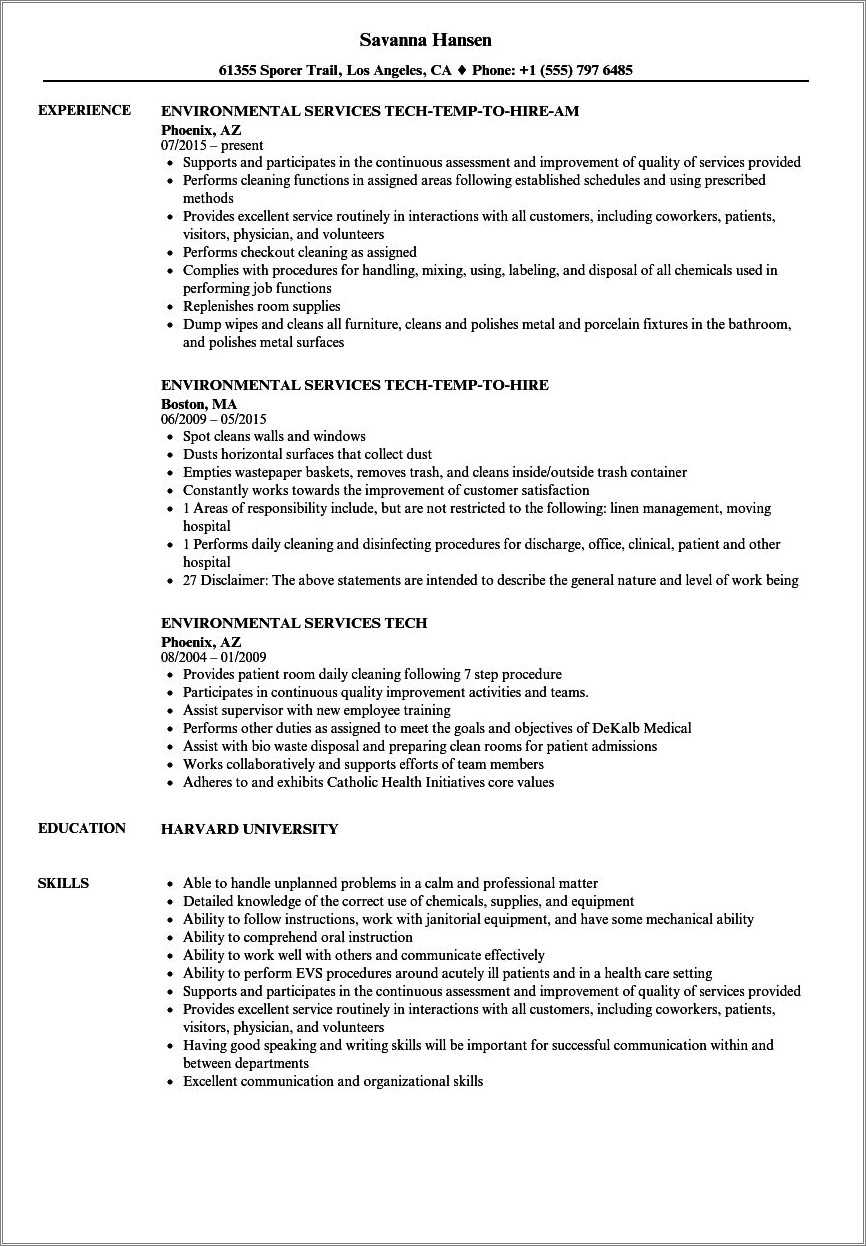 environmental-service-worker-resume-sample-resume-example-gallery