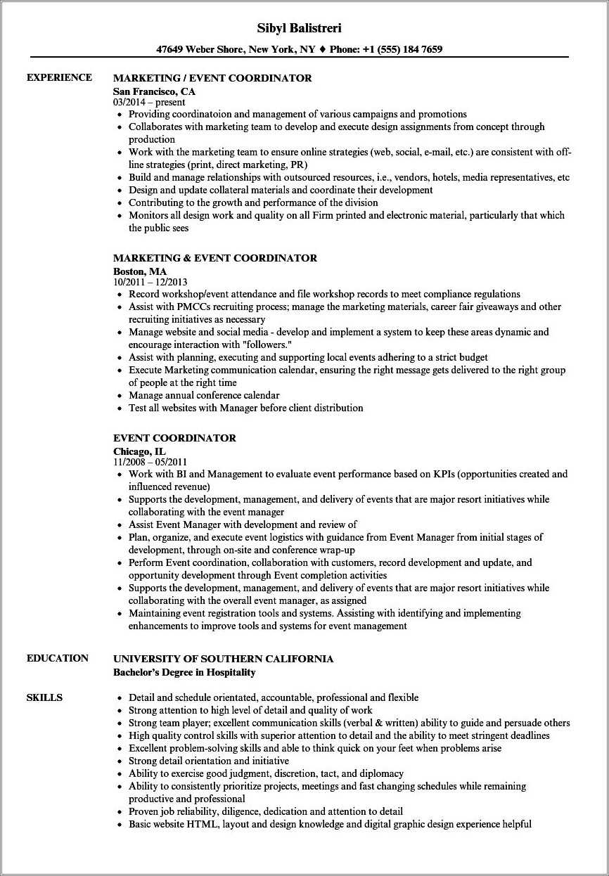 hotel-event-coordinator-resume-sample-resume-example-gallery