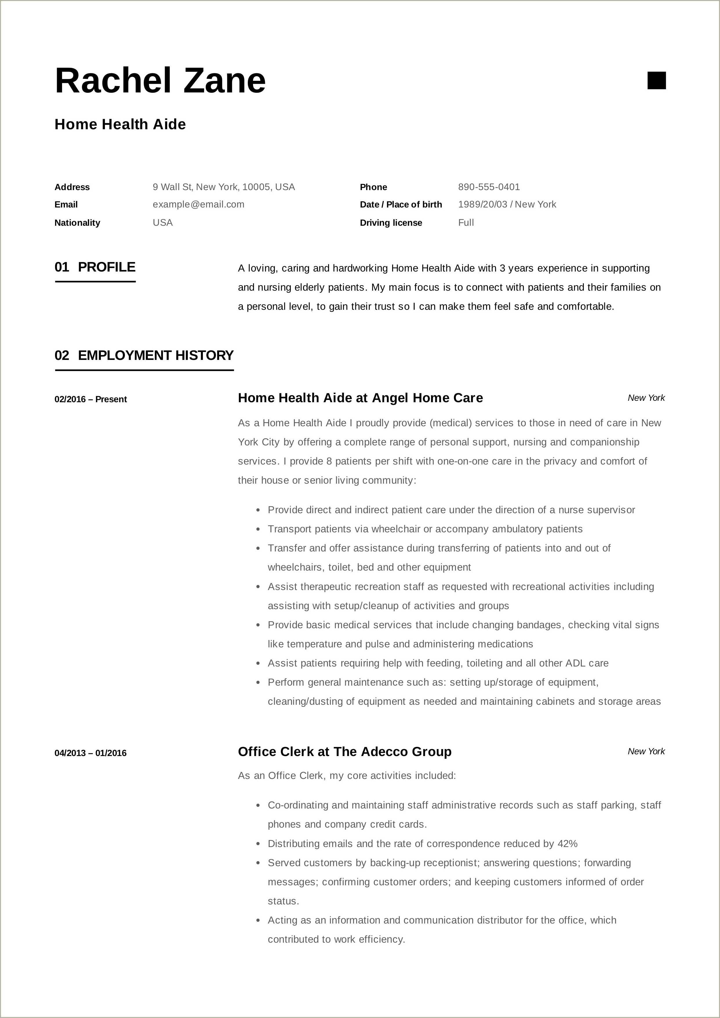 example-home-care-aide-resume-resume-example-gallery