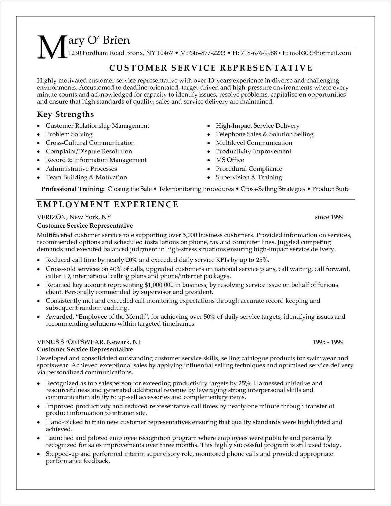 example-objective-for-resume-call-center-resume-example-gallery