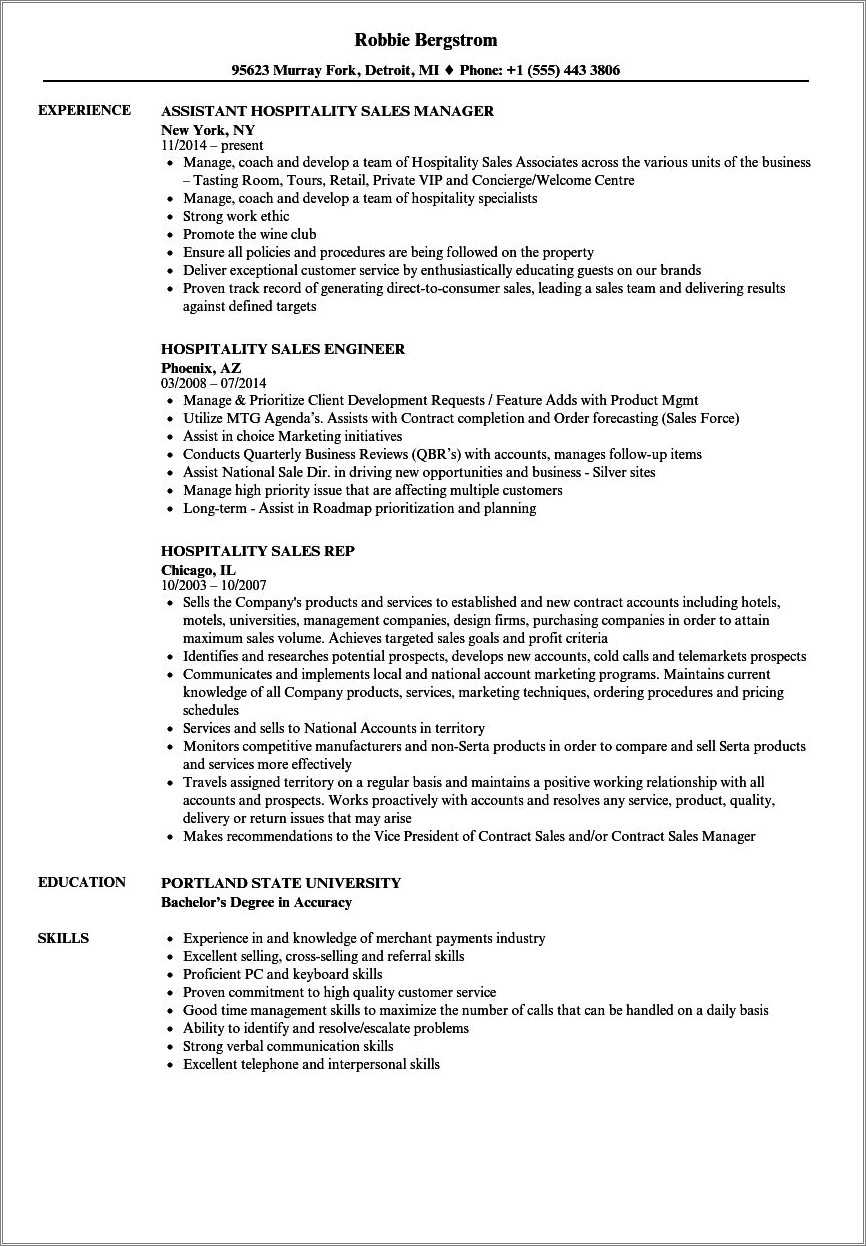 example-objective-for-resume-hospitality-resume-example-gallery