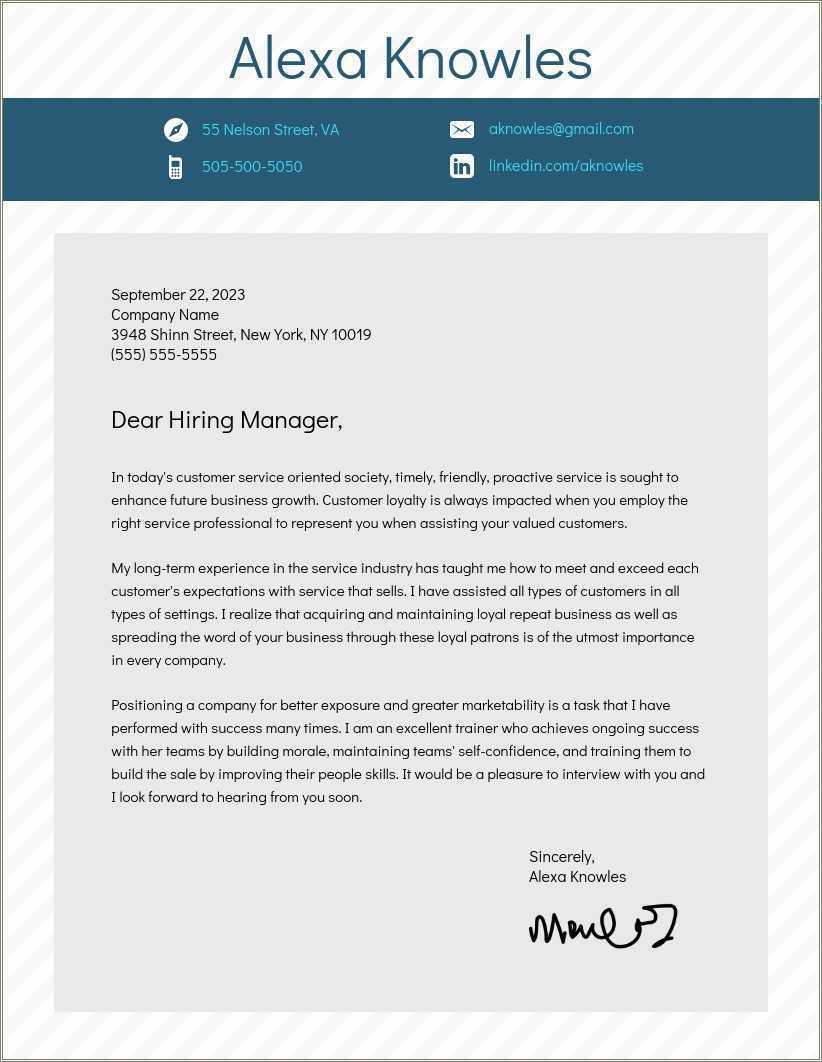 Cover Letter Resume Template Simple Blue Grey - Resume Example Gallery