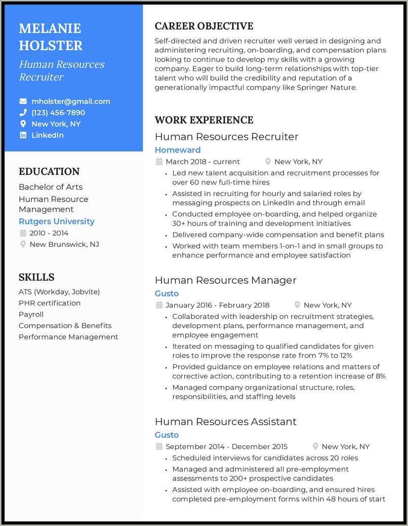 Maintenance Associate Duties For Resume