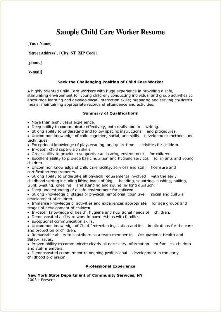 example-of-child-care-provider-resume-resume-example-gallery