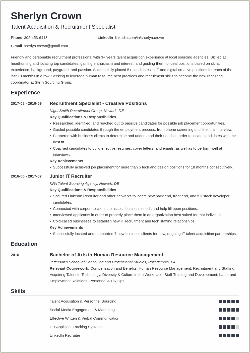 example-of-hr-recruiter-resume-resume-example-gallery