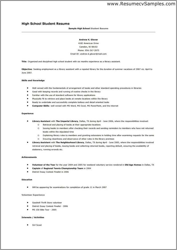 example-of-it-student-resume-resume-example-gallery