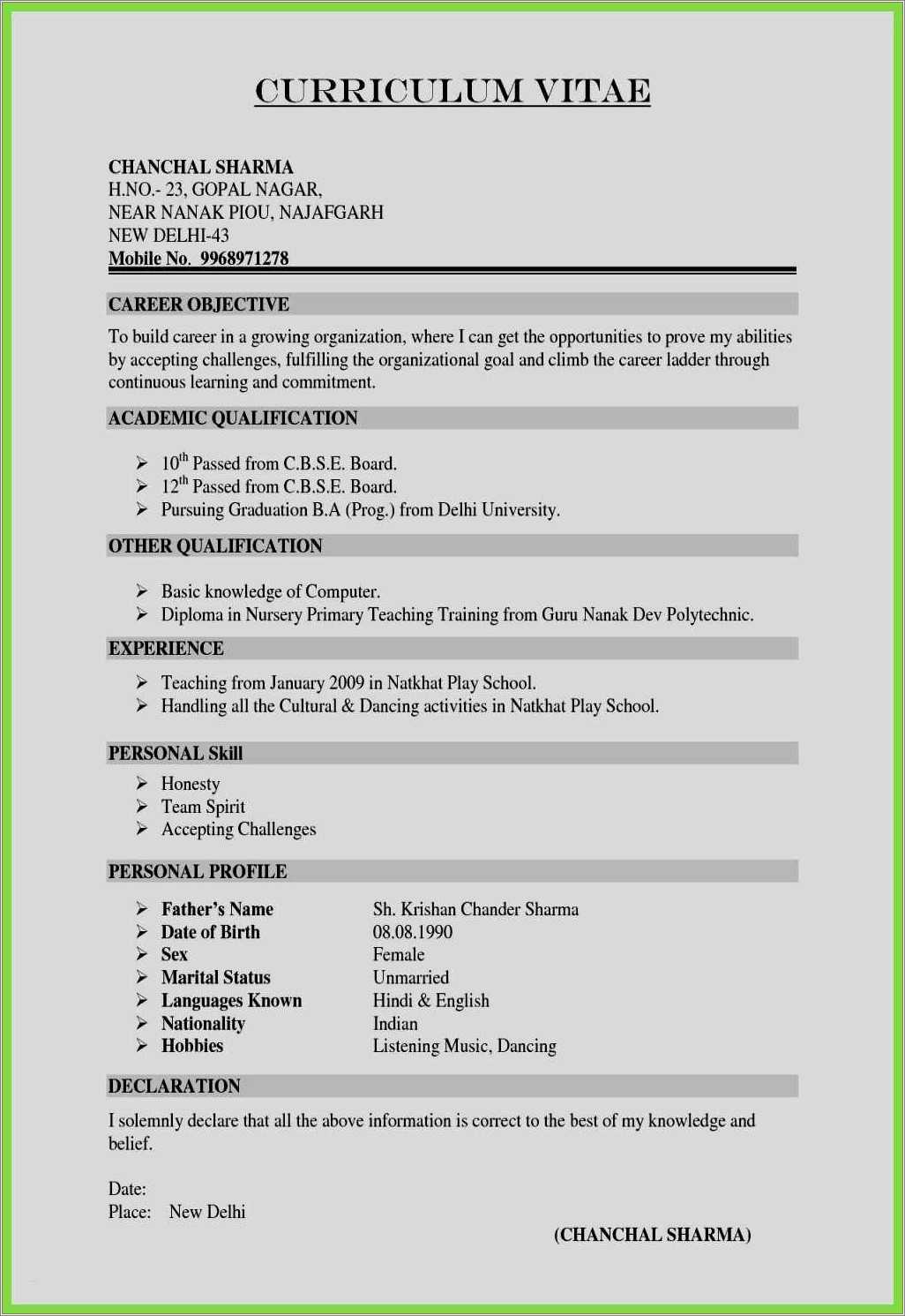 example-of-resume-for-a-teaching-job-resume-example-gallery