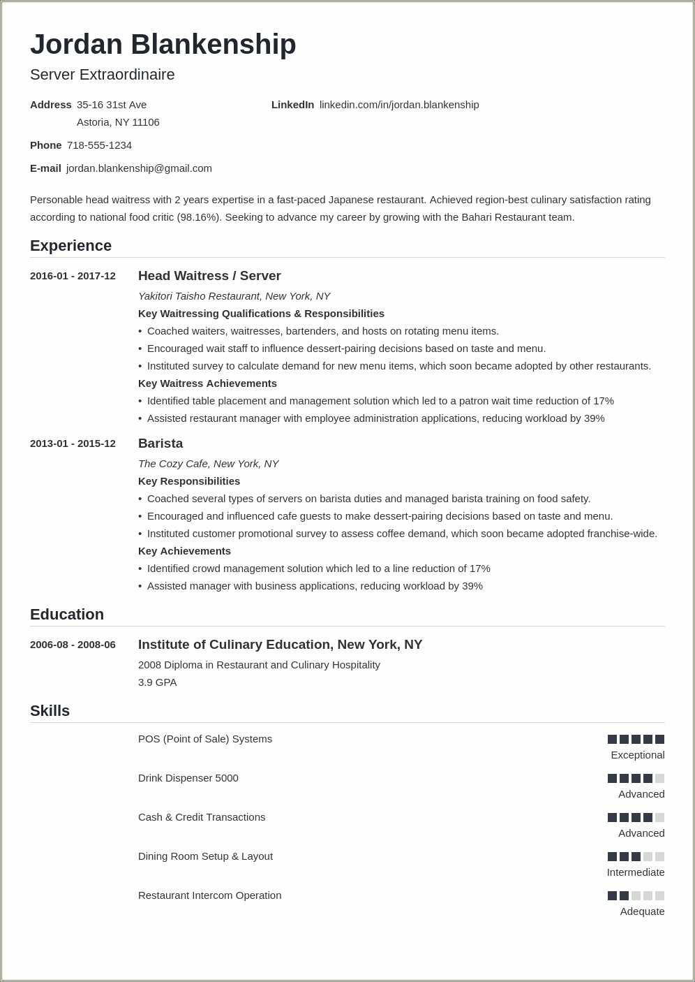 example-of-resume-skills-for-service-crew-resume-example-gallery