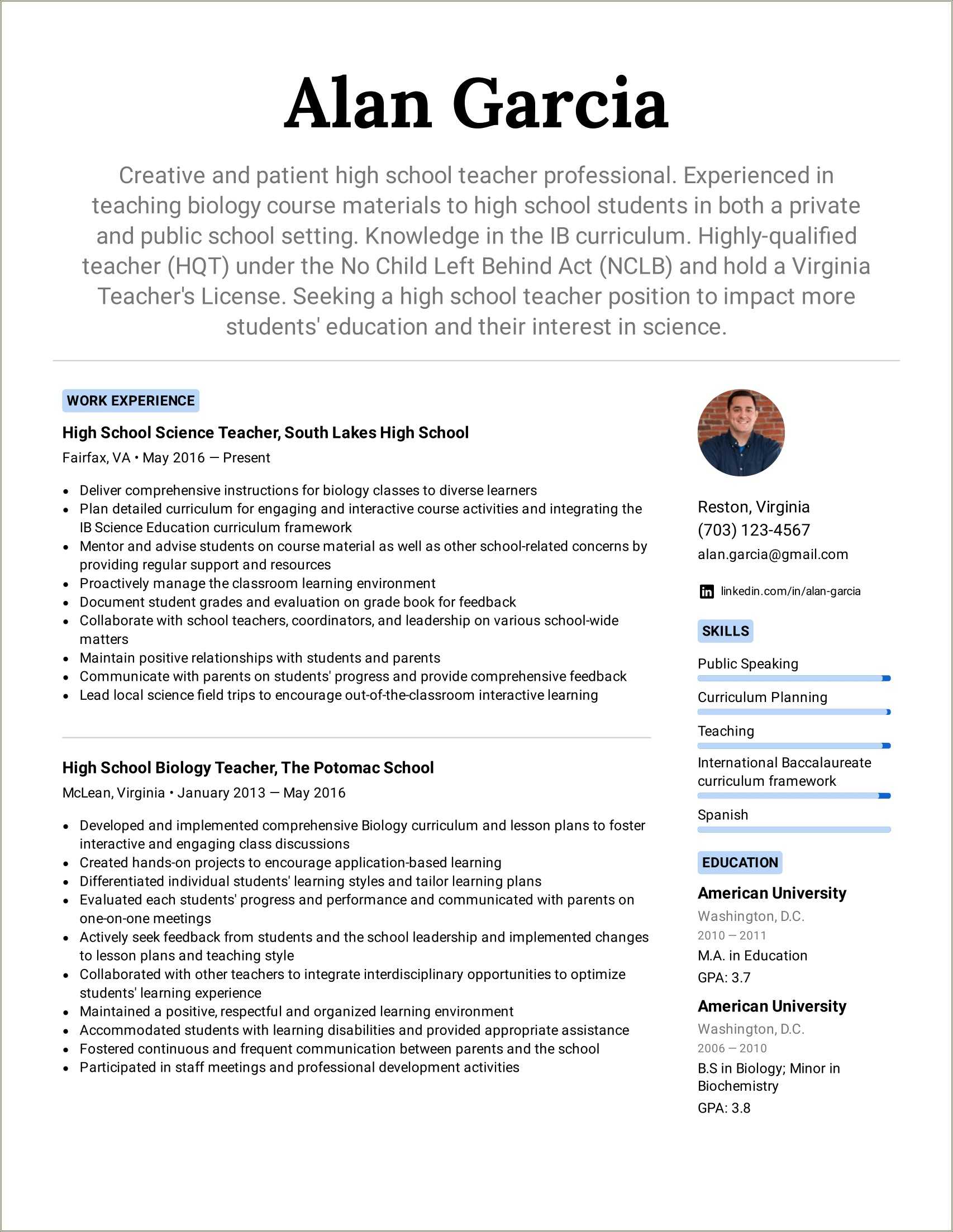 example-resume-for-highschool-student-resume-example-gallery