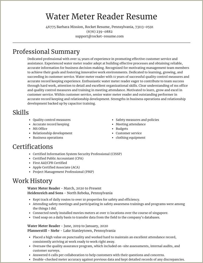 example-resume-for-meter-reader-resume-example-gallery