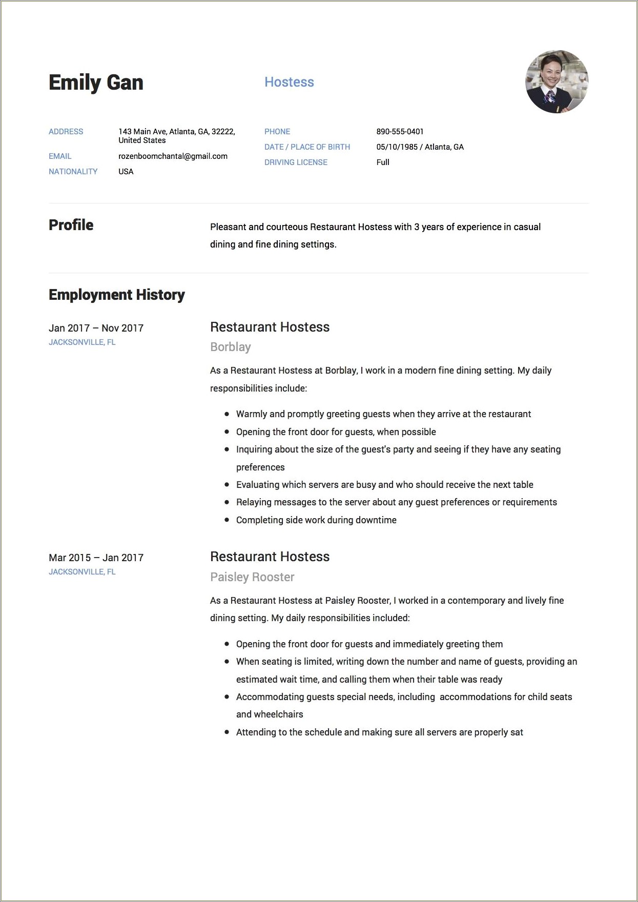 head-hostess-job-duties-for-resume-resume-example-gallery