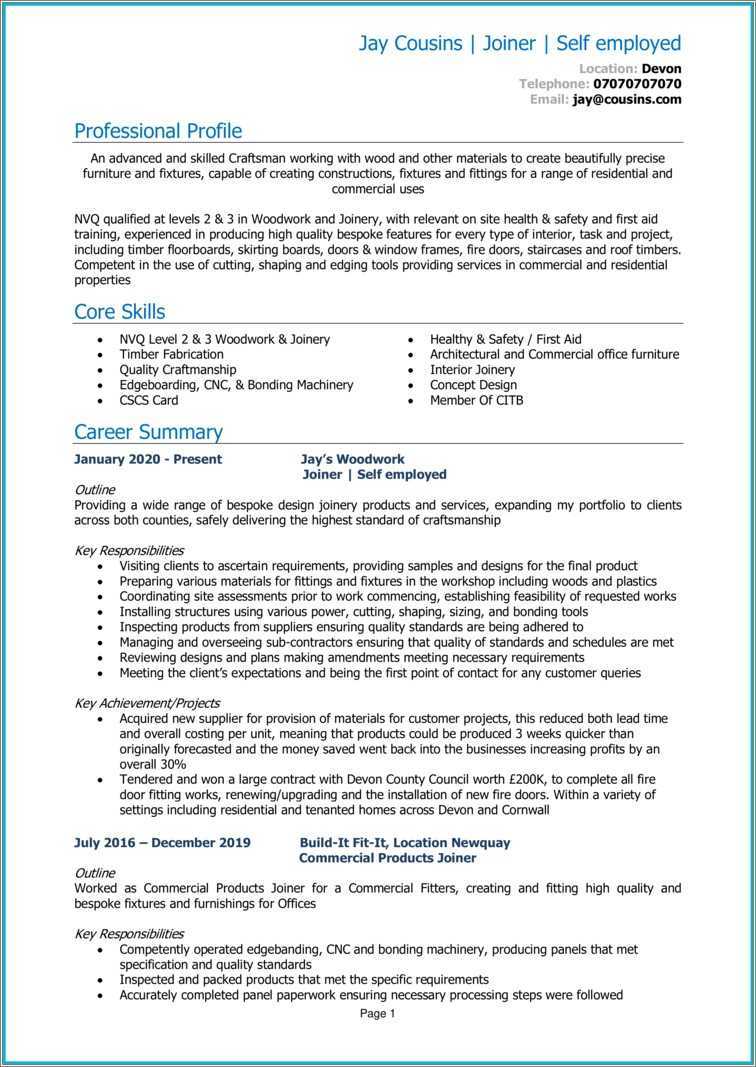 self-employed-experience-resume-example-resume-example-gallery