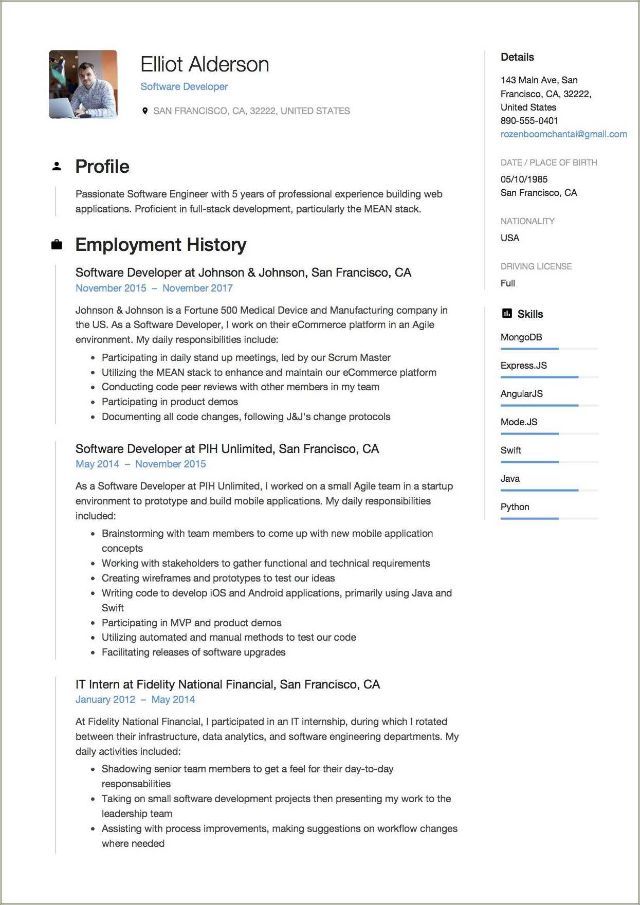 software-developer-resume-description-example-resume-example-gallery