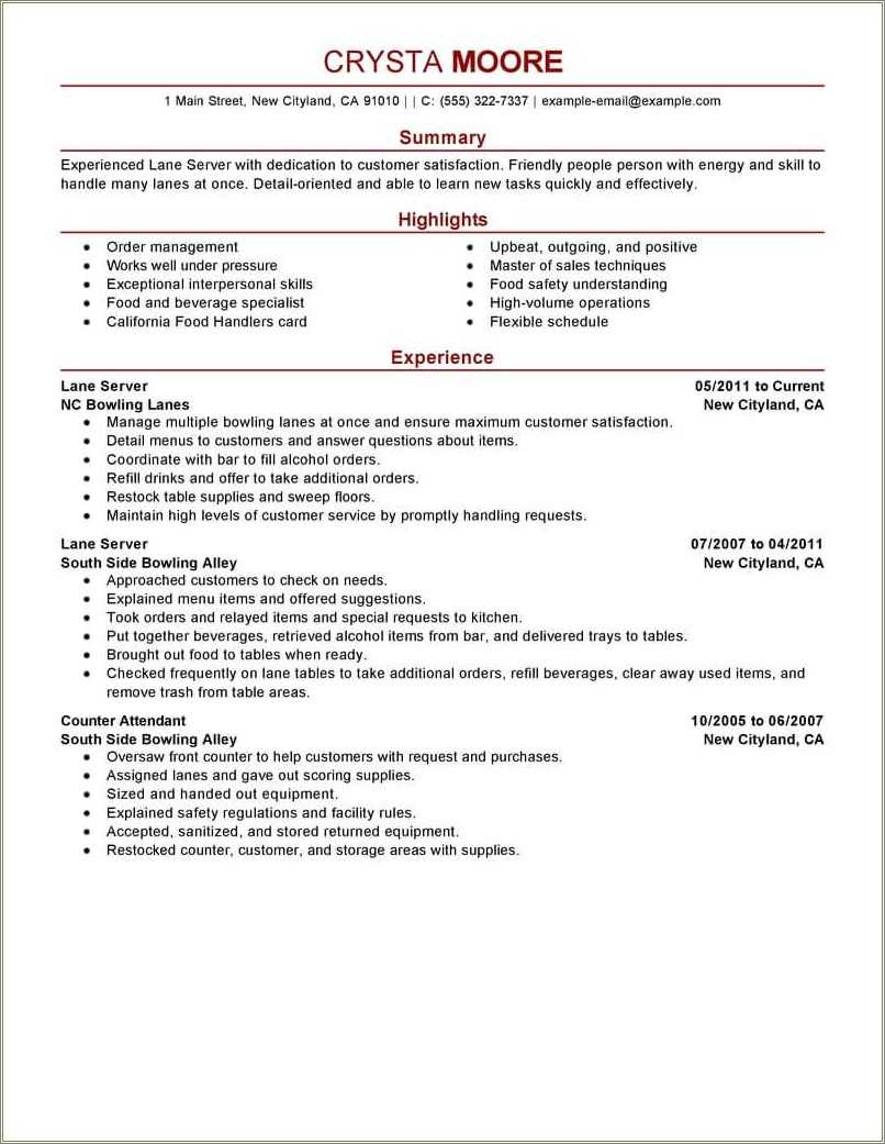 example-right-resume-of-server-job-description-resume-example-gallery