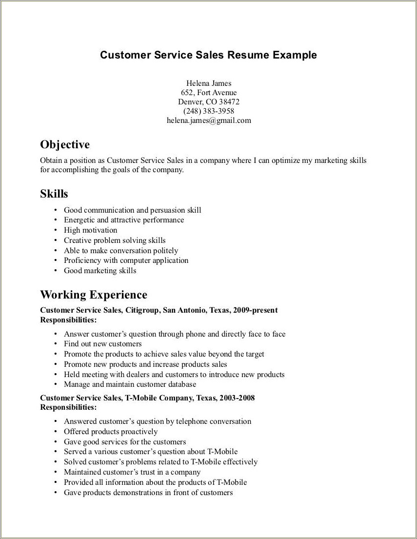 Examples Of Effective Resume Objective Statements - Resume Example Gallery