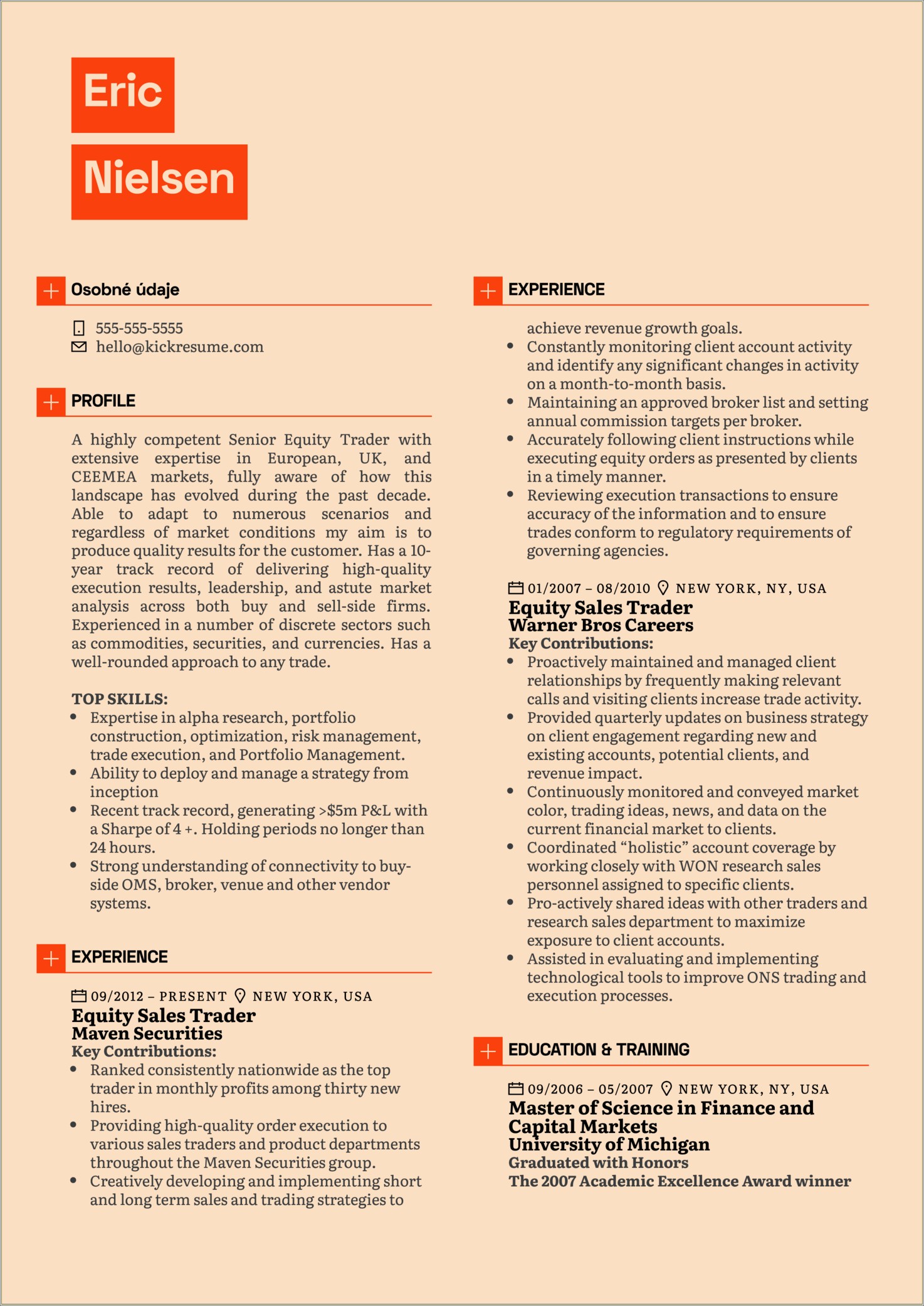 equity-capital-markets-resume-example-resume-example-gallery