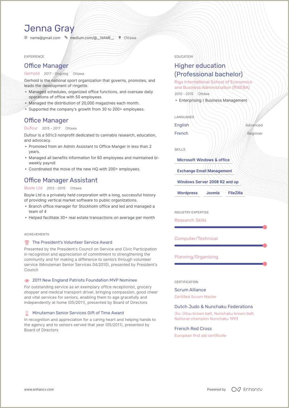 Examples Of Functional Resume For Medical Office Resume Example Gallery