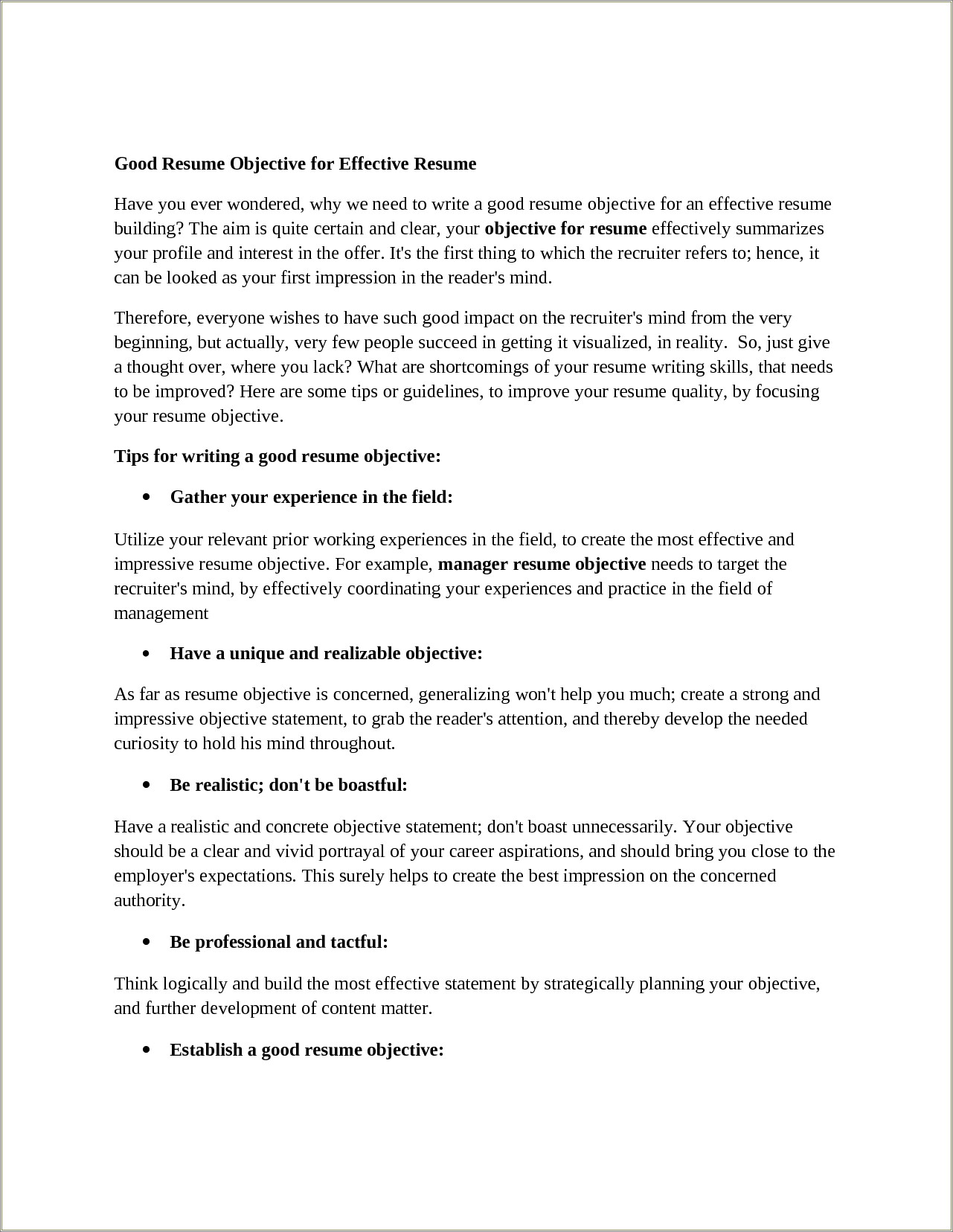 examples-of-general-objectives-on-resumes-resume-example-gallery