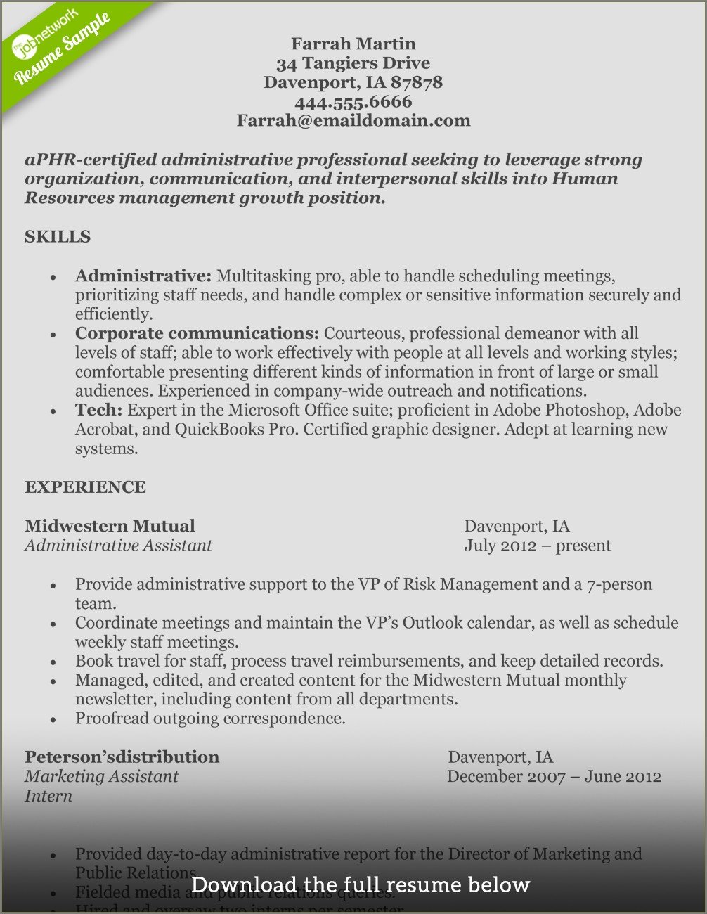 examples-of-good-resumes-for-hr-resume-example-gallery