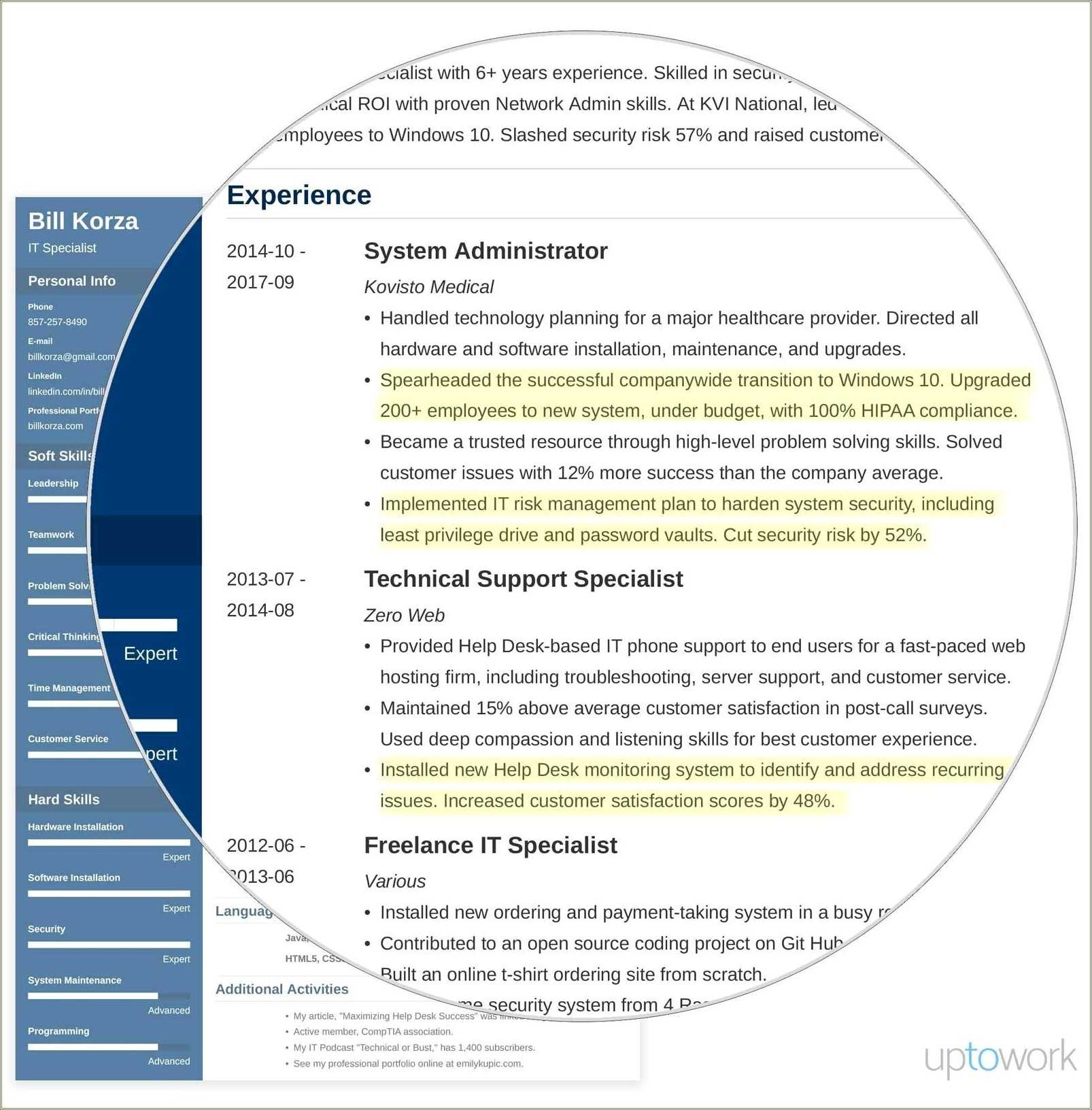 Examples Of Personal Summary In Resume Resume Example Gallery