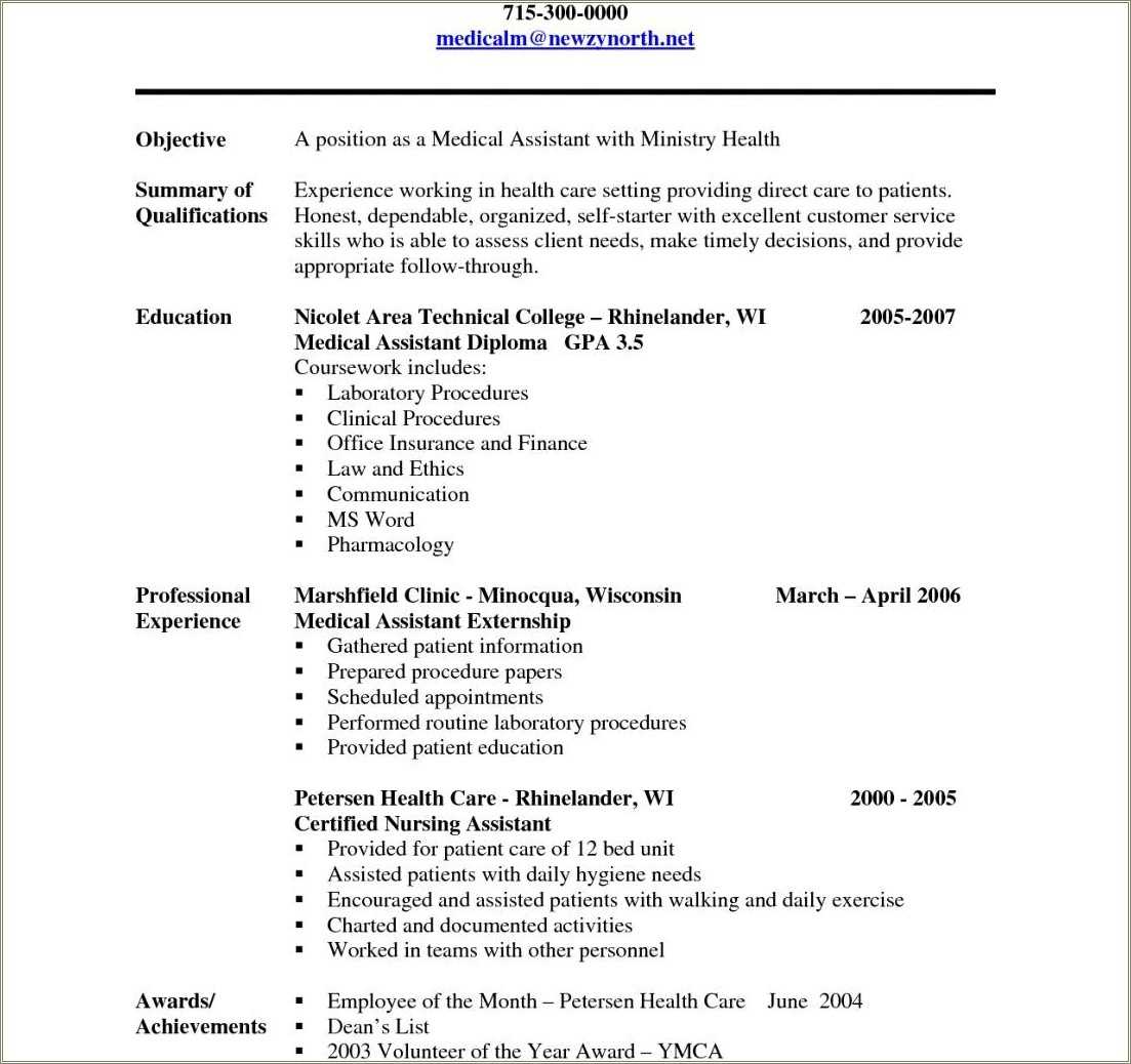 Examples Of Recidency Application Resumes - Resume Example Gallery