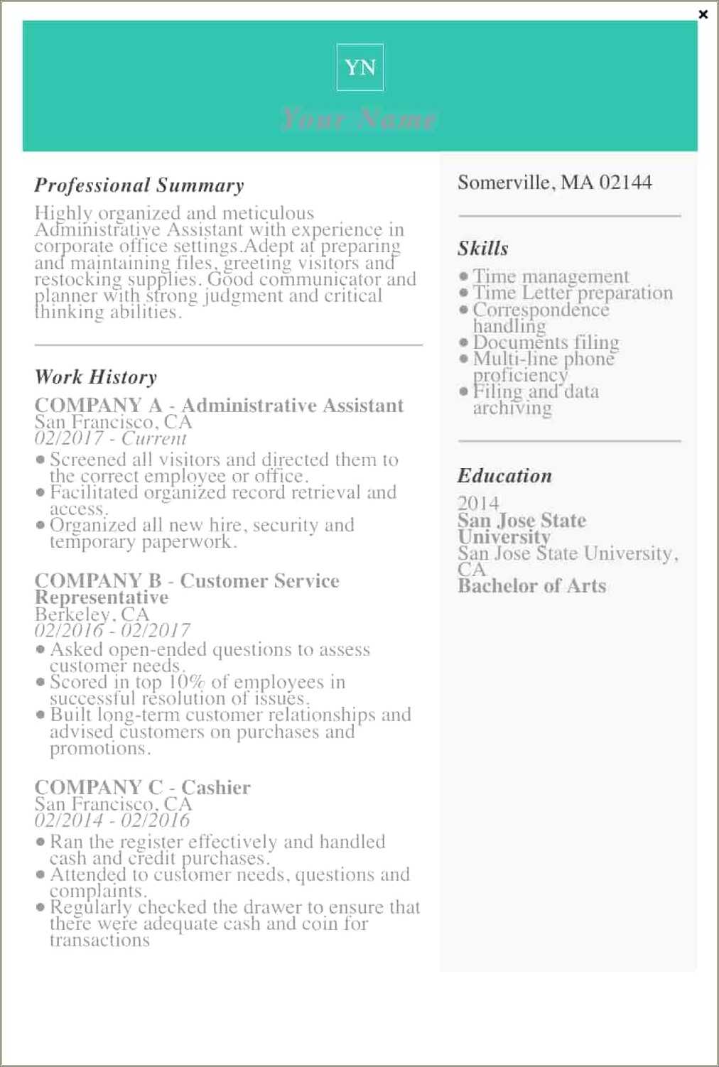 executive-summary-for-resume-for-office-assistant-resume-example-gallery