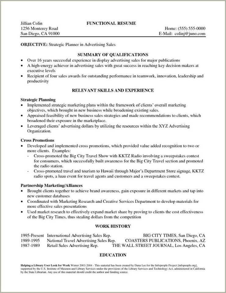 Resume Summary Examples For No Experience - Resume Example Gallery