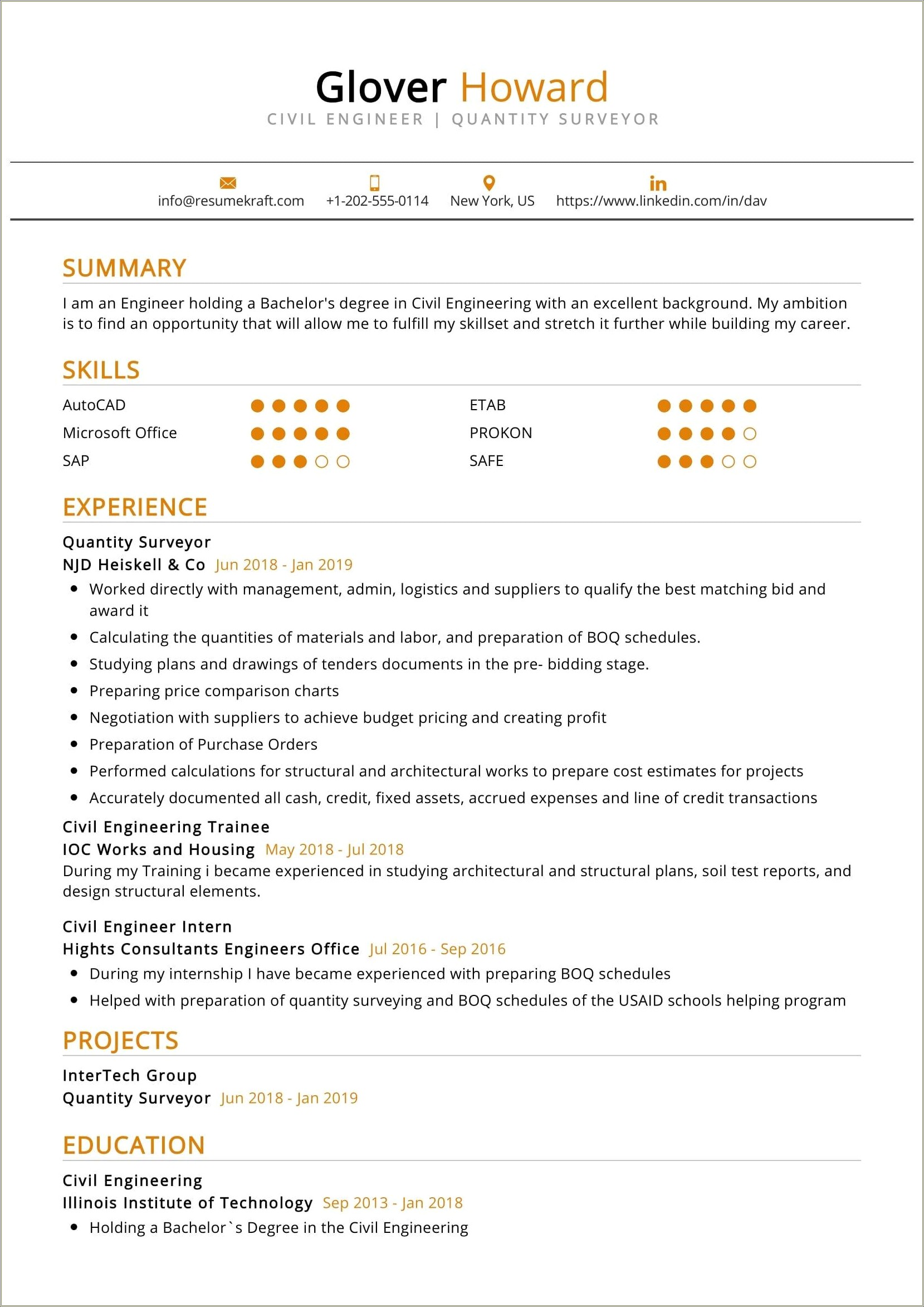 experience-with-sap-on-resume-for-internship-resume-example-gallery