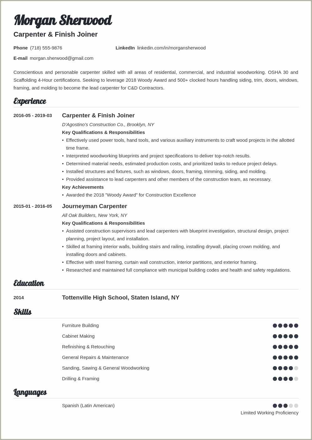 experienced-cabinet-maker-resume-sample-resume-example-gallery